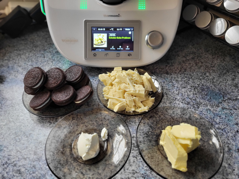 Alle Zutaten für die Pralinen Zutaten