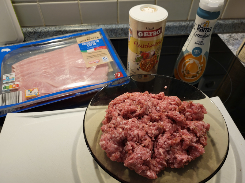 Zutaten für die Röllchen